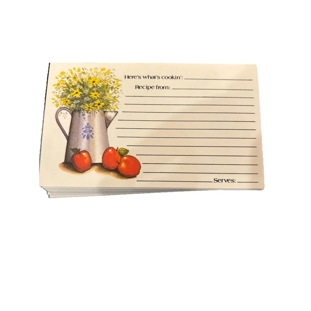 New, opened box Flower Pitcher Recipe Cards from Current